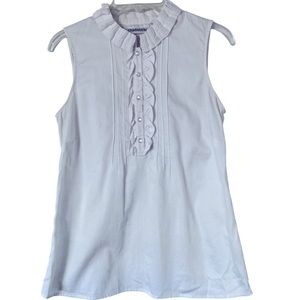 CHADWICKS Sleeveless button down cotton shirt size 10